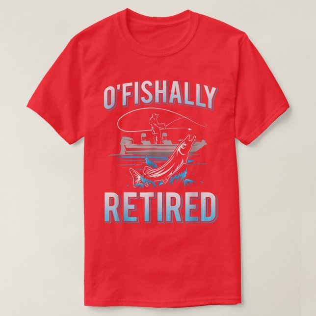 T-shirt Mens Drôle Aiguille Ofish Retraitée Pour Pêche Ret (Design devant)