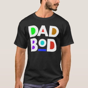 T-shirt Mens Drôle Black Papa Bod Pères Entraînement Fit E