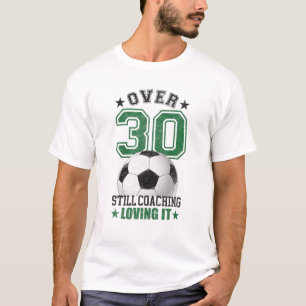 T-shirt Mens Drôle Entraîneur De Football 30 Ans 30E Anniv