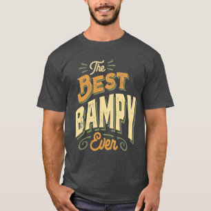 T-shirt Mens Drôle Fête des pères Le Meilleur Bampy Jamais