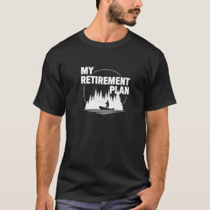 T-shirt Mens Drôle Mon Régime De Retraite Pêche Extérieur 