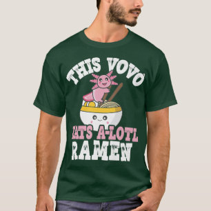 T-shirt Mens Drôle Vovo Ramen Axolotl Pun Cette Vovo Mange