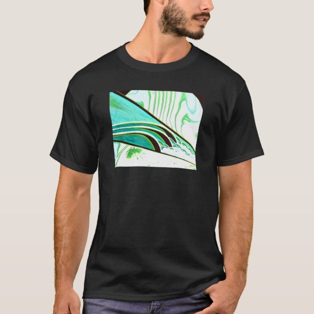 T-shirt Mens Eau Sur Le Surf Cerveau Art (Devant)
