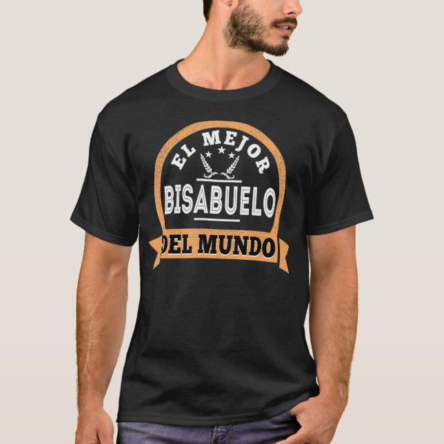 T-shirt Mens El Mejor Bisabuelo Del Mundo (Devant)