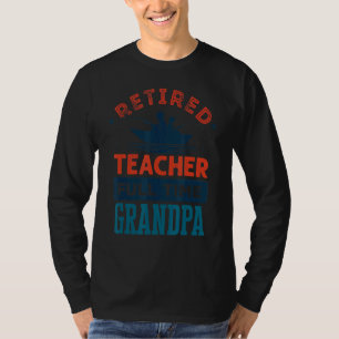 T-shirt Mens Enseignant Retraité À Temps Plein Grand-Père