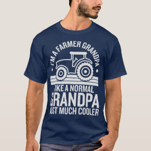 T-shirt Mens Farmer Grandpa Conception Pour L'Agriculture 