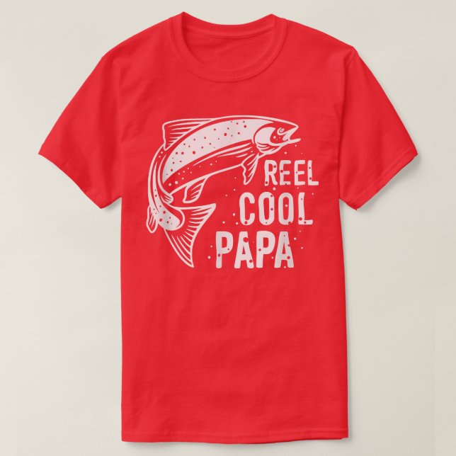 T-shirt Mens Father's Day Design Funny Fishing Reel Cool P (Design devant)