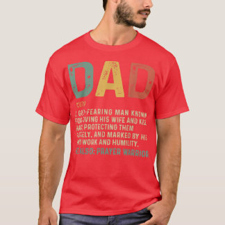 T-shirt Mens Fathers Day For Dad Christian Dad Definition