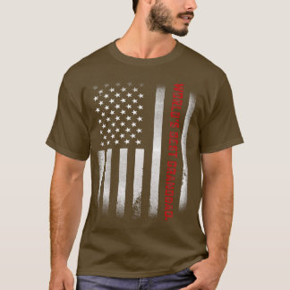 T-shirt Mens Fathers Day Gift Tee  World's Best Granddad E