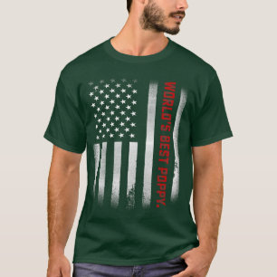 T-shirt Mens Fathers Day Gift Tee  World's Best Poppy Ever