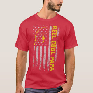 T-shirt Mens Fête des pères Cadeau Funny Pêche bobine Cool