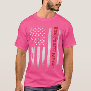 T-shirt Mens Fête des pères Cadeau Tee World's Best Pap Pa