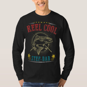 T-shirt Mens Fête des pères Drôle Pêche Reel Cool Étape Pa