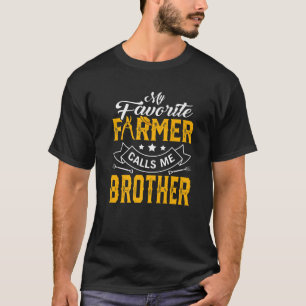 T-shirt Mens Fête des pères Mon Fermier Favori M'Appelle B