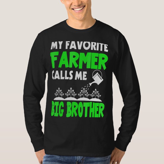T-shirt Mens Fête des pères Mon Fermier Favori M'Appelle G (Devant)