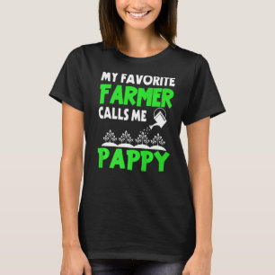T-shirt Mens Fête des pères Mon Fermier Favori M'Appelle P