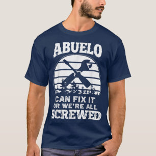 T-shirt Mens Fête des pères Tee Abuelo peut le Wi-Fi ou no