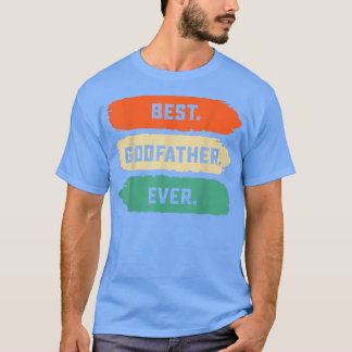 T-shirt Mens Fête des pères Tee De Famille Meilleur Parrai