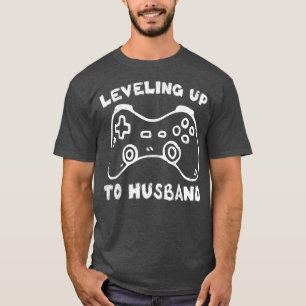 T-shirt Mens Fiançailles pour Groom Video Amateurs de jeu 