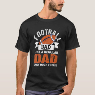 T-shirt Mens Football Papa Drôle Papa Américain Football T
