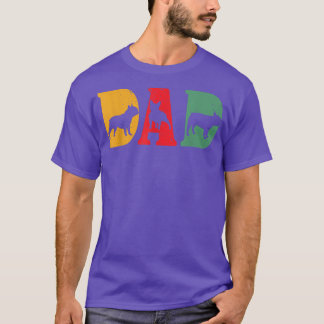 T-shirt Mens French Bulldog dog pet owner DAD RETRO 