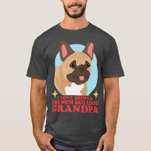 T-shirt Mens French Bulldog Grand-père propriétaire de chi