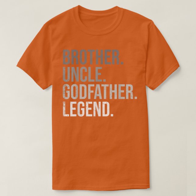 T-shirt Mens Frère Oncle Godfather Légende Amusant Meilleu (Design devant)