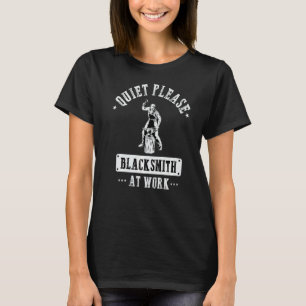T-shirt Mens Fun Patriotique American Blacksmith Forge Ham