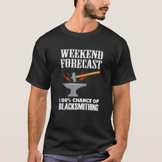 T-shirt Mens Fun Patriotique American Blacksmith Forge Ham (Devant)