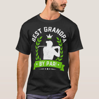 T-shirt Mens Funky Fête des pères Best Grandpa By Par Golf