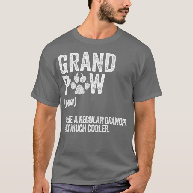 T-shirt Mens Funky Meilleur Chien Grand-Père Jamais Grand- (Devant)