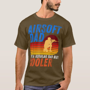 T-shirt Mens Funny Airsoft Papa Like A Regular Papa But Co