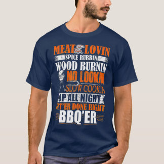 T-shirt Mens Funny Barbecue Conception Barbecue Adulte Hum