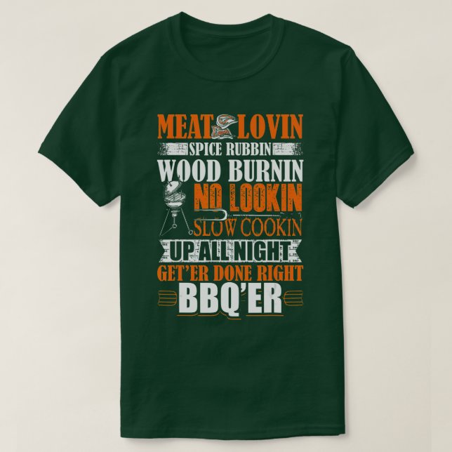 T-shirt Mens Funny Barbecue Conception Barbecue Adulte Hum (Design devant)