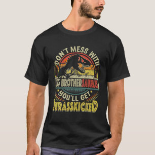 T-shirt Mens Funny Big Brother Rex Saurus Fathers Day Chri