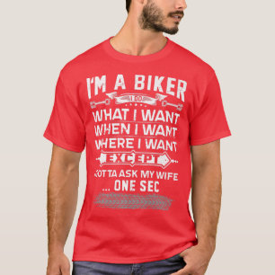 T-shirt Mens Funny Biker Femme Accessoires de moto Moto