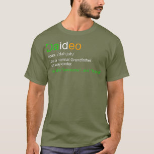 T-shirt Mens Funny Daideo Irlande Grand-père Grand-père Pa
