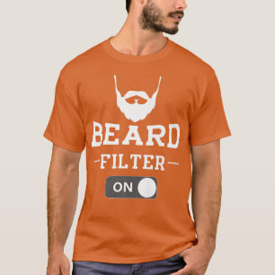 T-shirt Mens Funny Father's Day Beard Filtre On Funny Bear