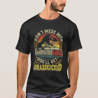 T-shirt Mens Funny Grand-père Rex Saurus Fête des pères Ch