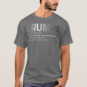 T-shirt Mens Funny Grumpa Définition Comme Un Groupe Régul