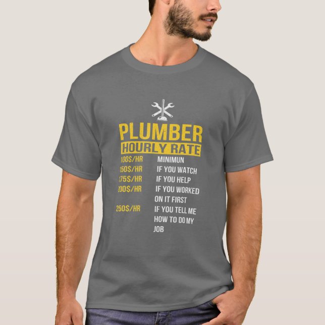 T-shirt Mens Funny Master Plumbing Man Tools Dad Plumber H (Devant)