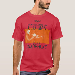 T-shirt Mens Funny Mens Saophone Design pour papa et grand