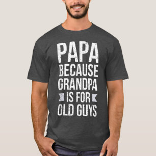 T-shirt Mens Funny Papa Tattooé Grand-père Funny Grand-pèr