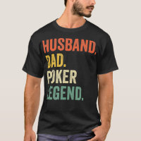 Mens Funny Poker Joueur Mari Papa Poker Legend V