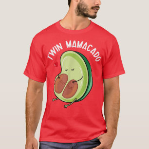 T-shirt Mens Funny Pregnant Maman Mamacado Twin Pregancy A