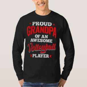 T-shirt Mens Funny Volleyball Lover Graphisme Grandpas Et