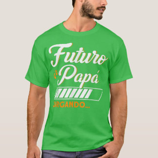 T-shirt Mens Futuro Papa Chargement Nouveau Papa Père Gros