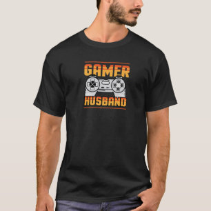 T-shirt Mens Gamer Husband Funny Trendy Video Game Control