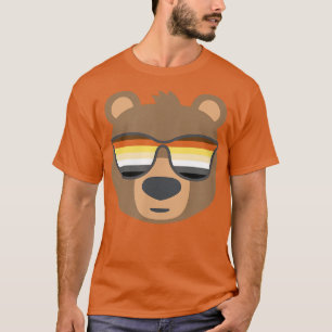 T-shirt Mens Gay Bear Wearing Bear Pride LGBTQ Flag Sungla