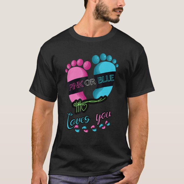 T-shirt Mens Gender Reveal Party Team Baby Shower Pinkness (Devant)